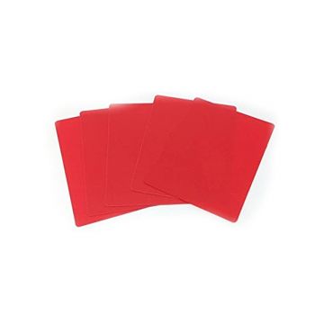 Cut Cards: Wide Size, Red (Set of 4)